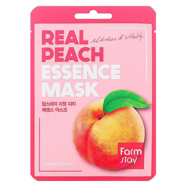 Farmstay – Real Peach Essence Mask – 23 ml